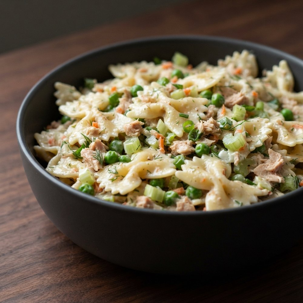 Creamy Dill Tuna Bow-Tie Pasta Salad