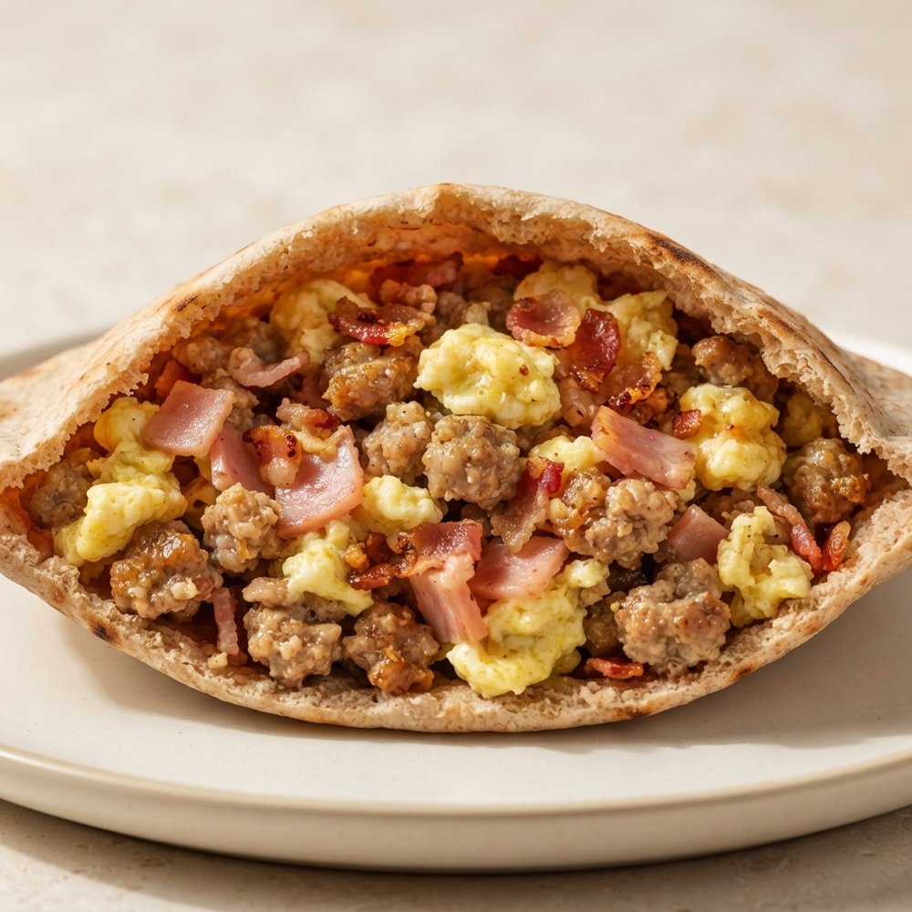 Morning Pita Pocket Sandwiches