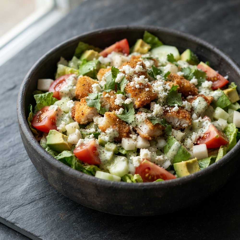 Crispy Fish Taco-Inspired Salad