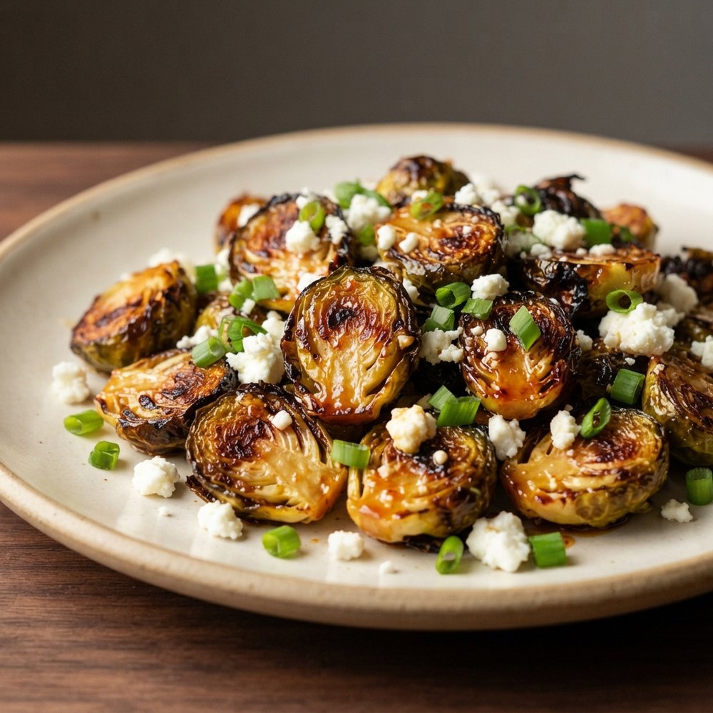 Spicy Hot Honey Brussels Sprouts