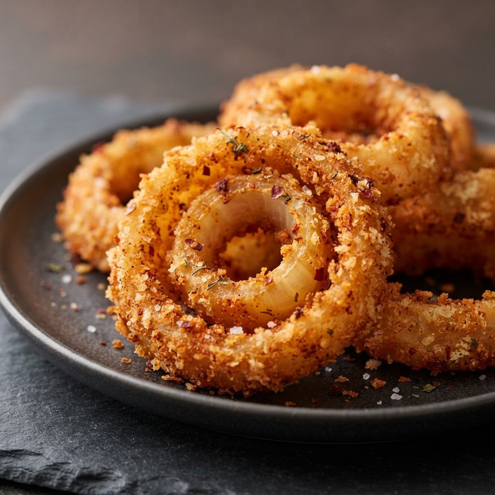 Air Fryer Chile-Lime Spiced Onion Rings