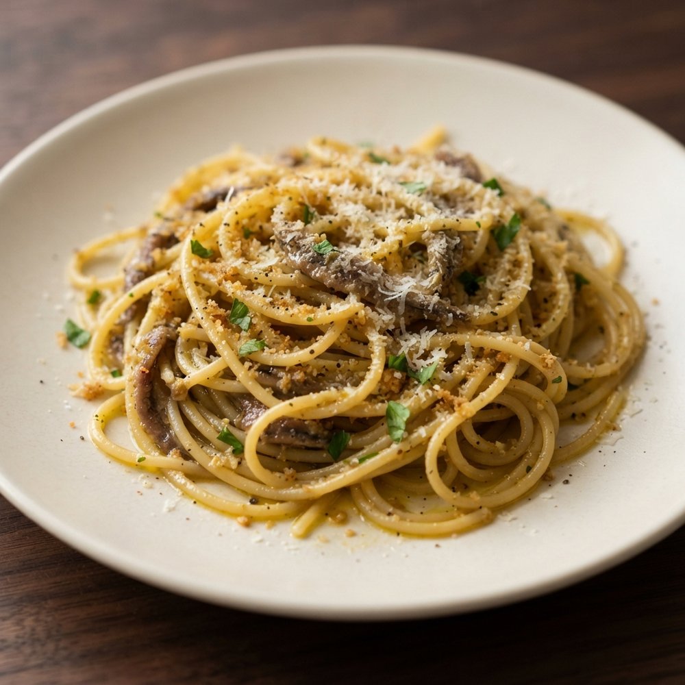 Sicilian Spaghetti with Anchovies