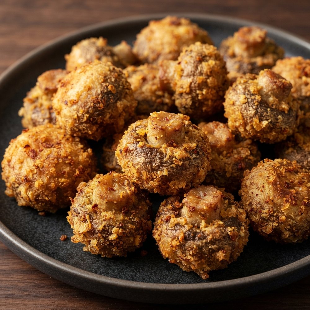 Air Fryer Fried Mushrooms