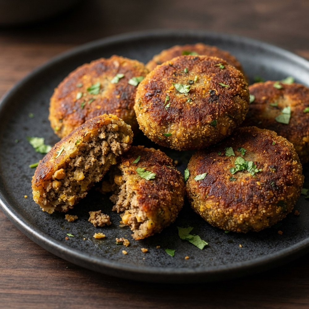 Shami Kebabs (Bun Kabab Style)
