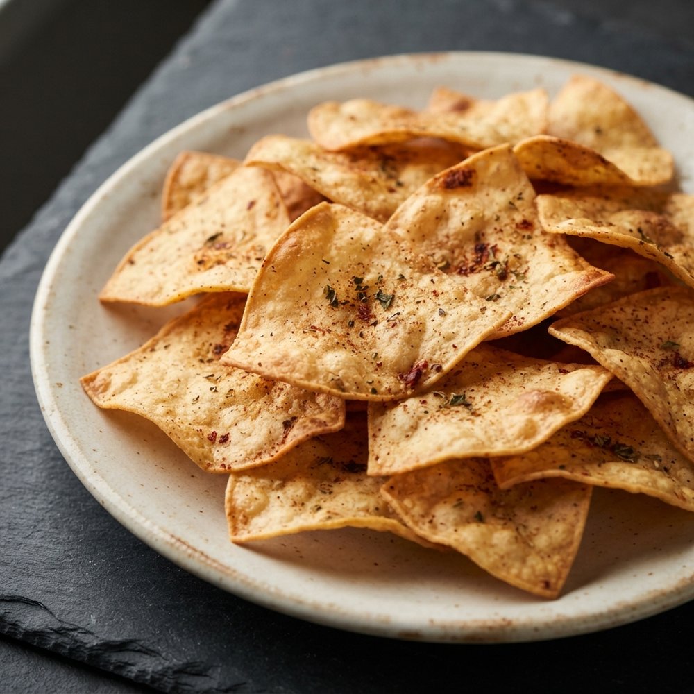 Crispy Oven-Baked Corn Tortilla Chips
