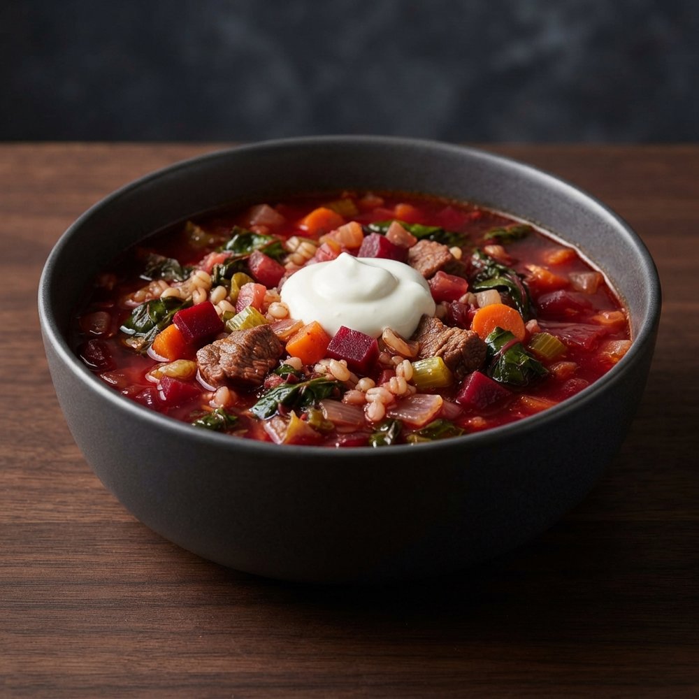 Kyera's Robust Oxtail Beef Borscht