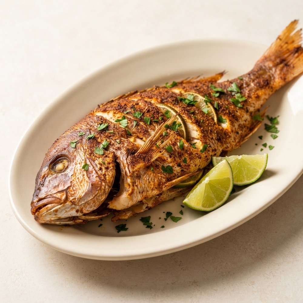 Smoked Whole Snapper