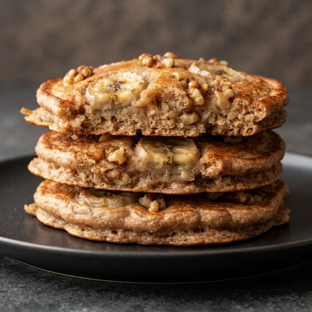 Banana Whole-Wheat Pancakes