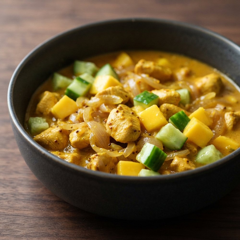 Spicy Indian Chicken and Mango Curry