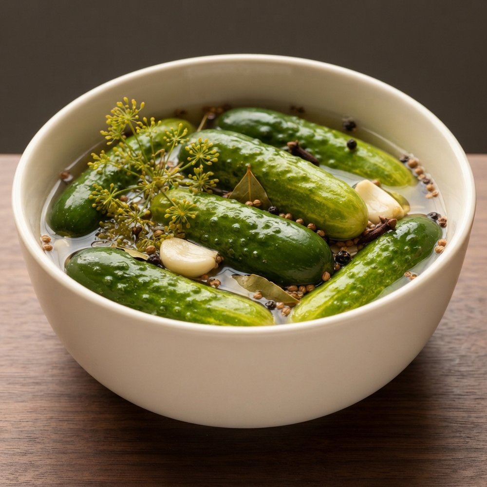 Crock-Fermented Dill Pickles at Home