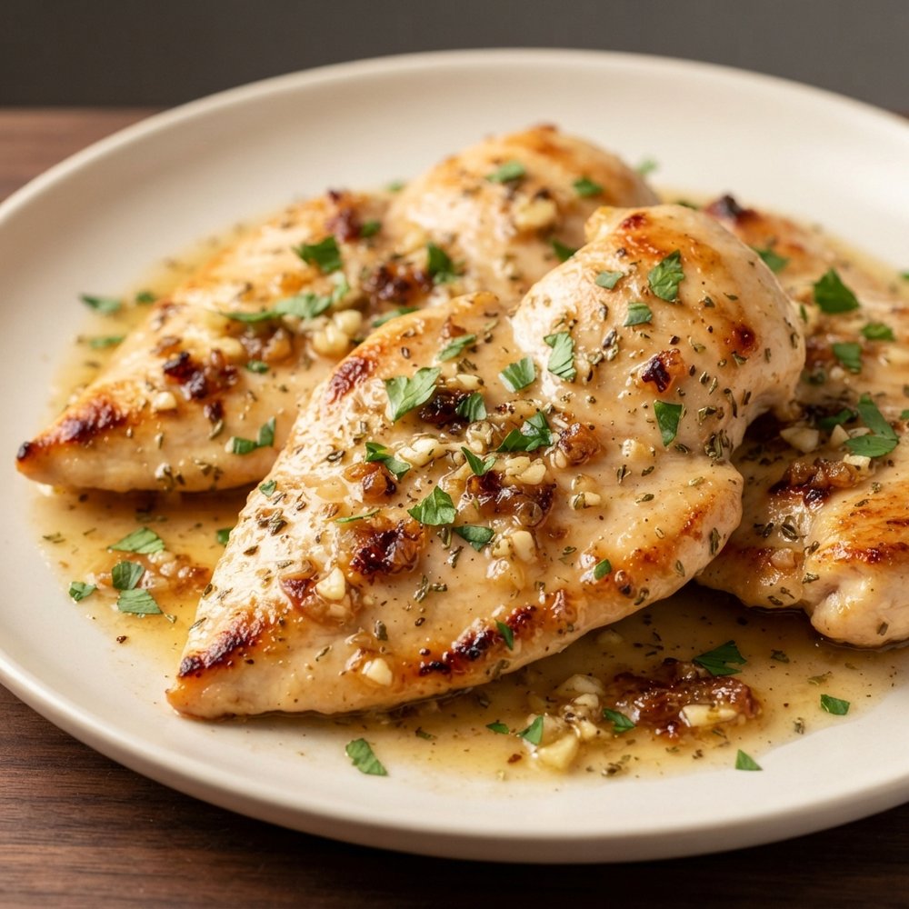 Garlic Butter Chicken Cutlets