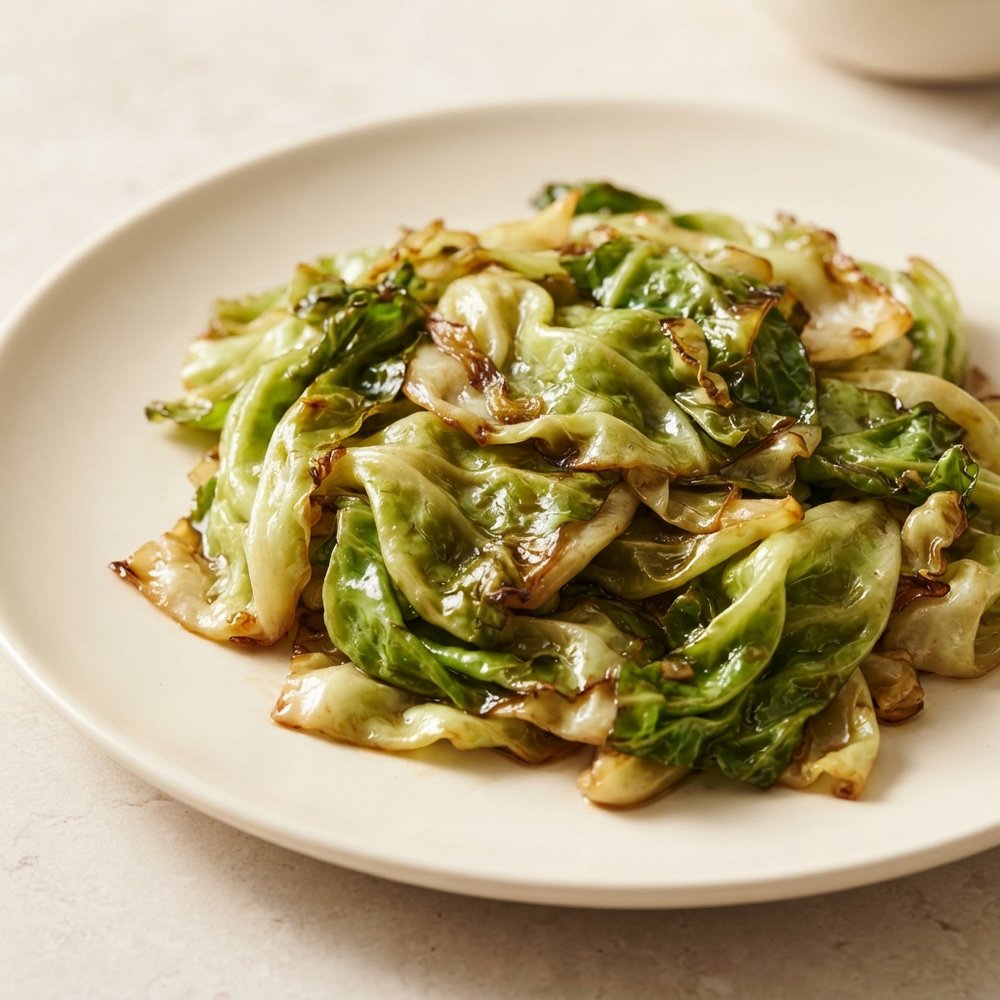 Butter-Soy Braised Cabbage