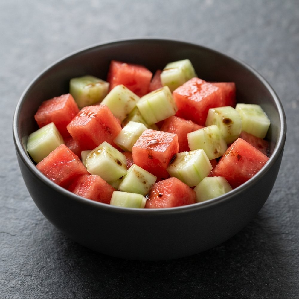 Watermelon and Cucumber Salad
