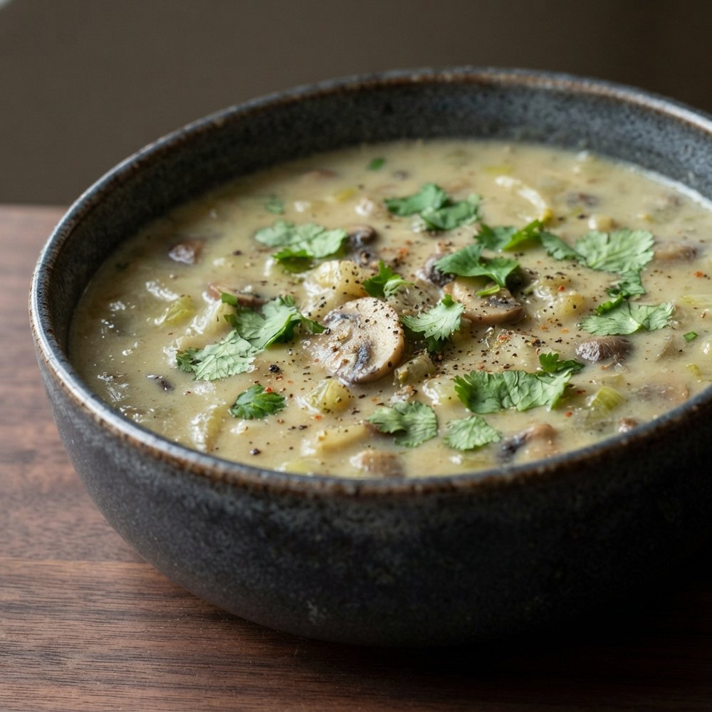 Creamy Mushroom & Endive Soup