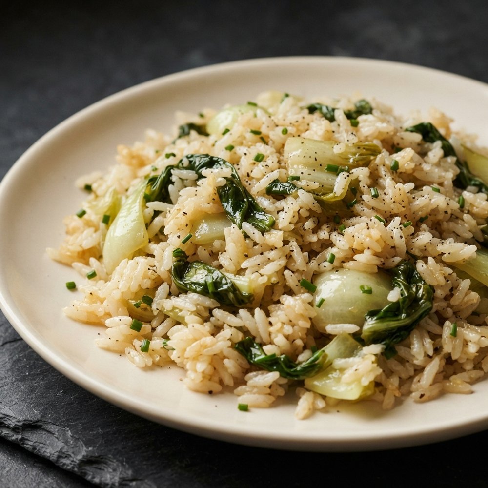 Bok Choy Jasmine Rice Pilaf