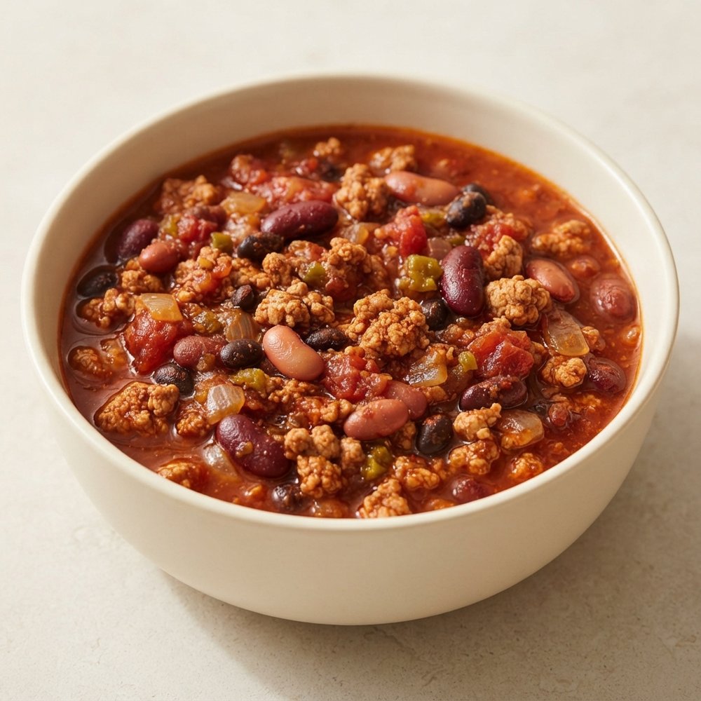 Fiery Four-Bean Turkey Chili