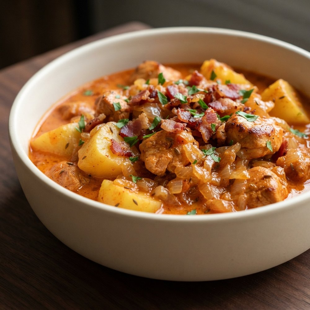 Hungarian-Style Paprika Chicken with Potatoes