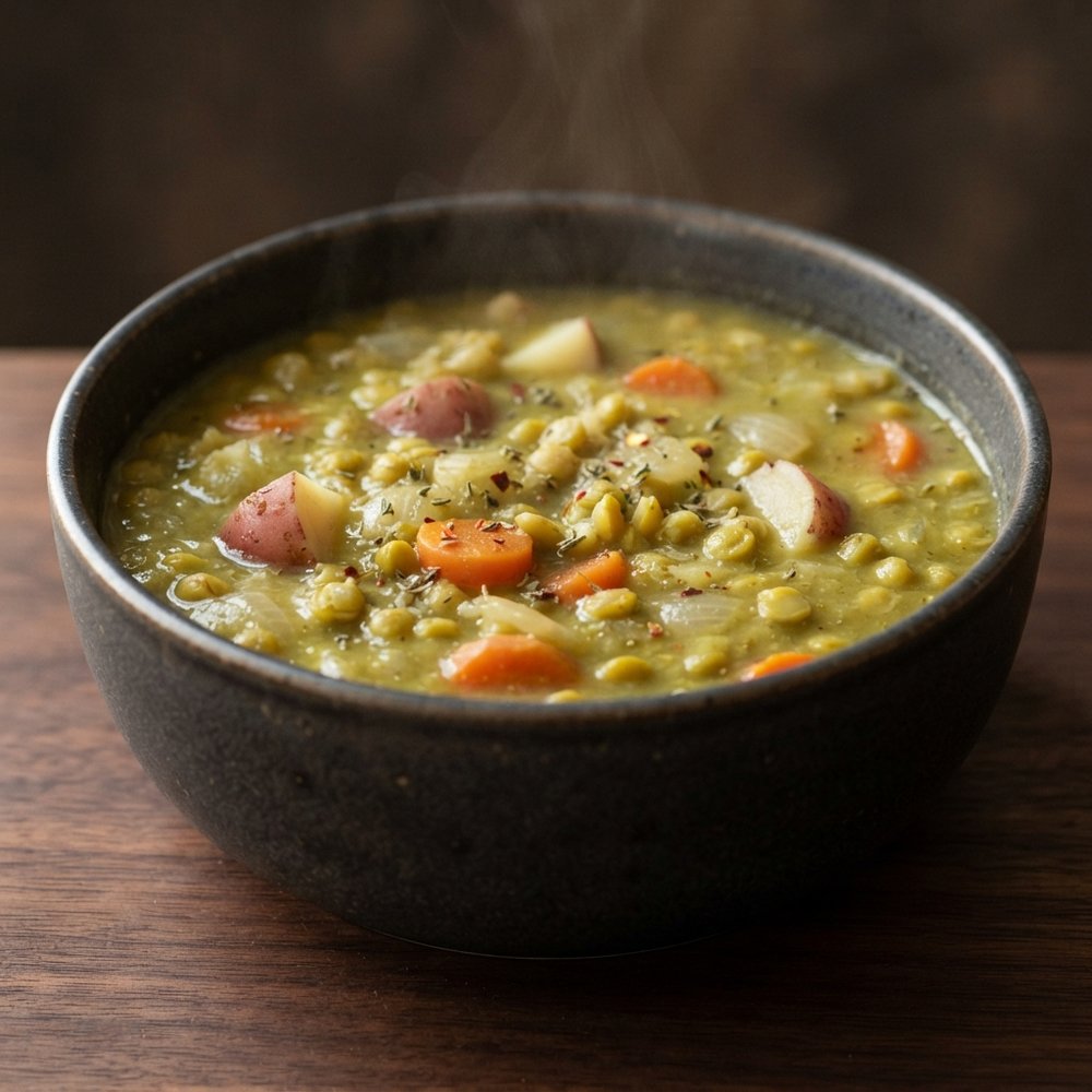 Pressure Cooker Vegan Split Pea Soup