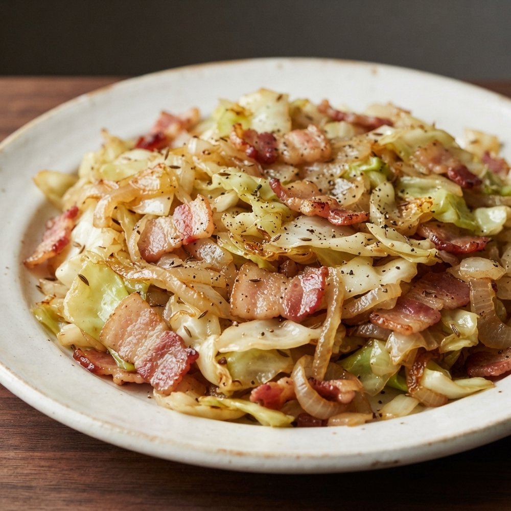 Bacon-Fried Cabbage