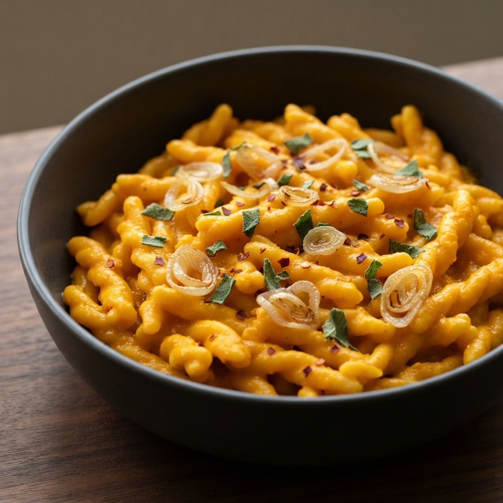 Creamy Pumpkin and Sage Gemelli