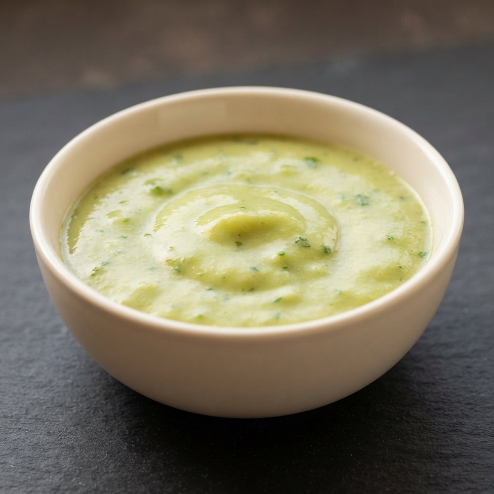 Velvety Tomatillo-Avocado Green Sauce