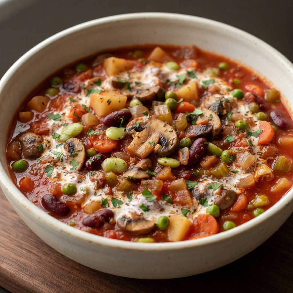 Pressure Cooker Mushroom Stew