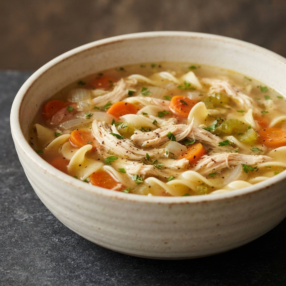Set-It-and-Forget-It Slow Cooker Chicken Noodle Soup