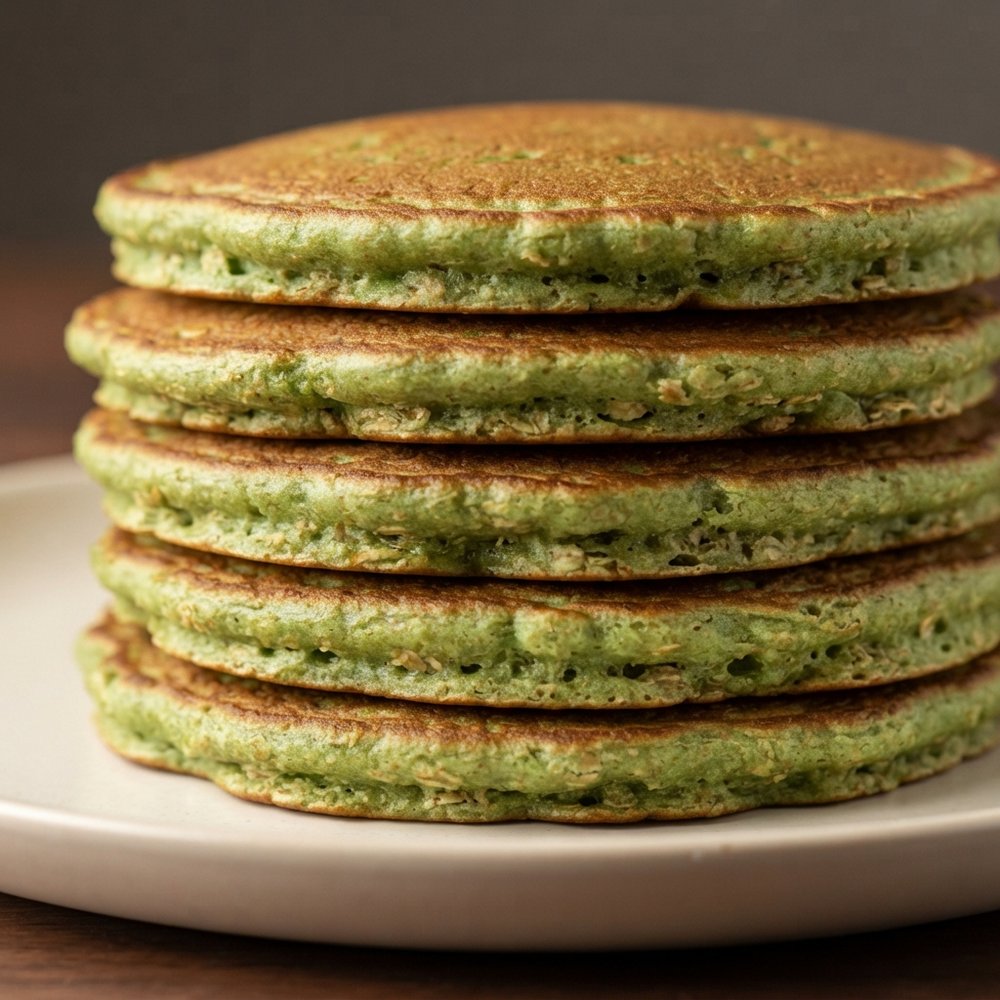 St. Patrick’s Day Green Oat Buttermilk Pancakes