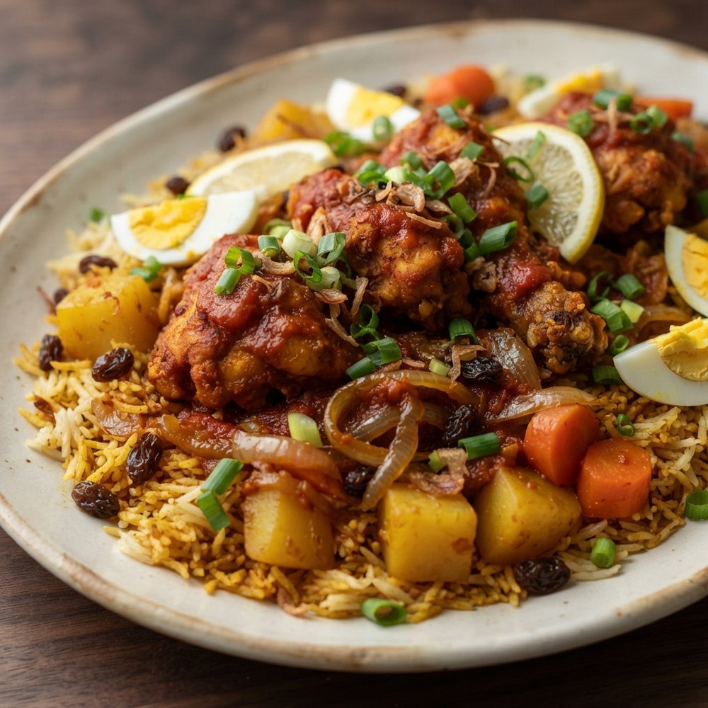 Filipino-Inspired Fried Chicken Biryani