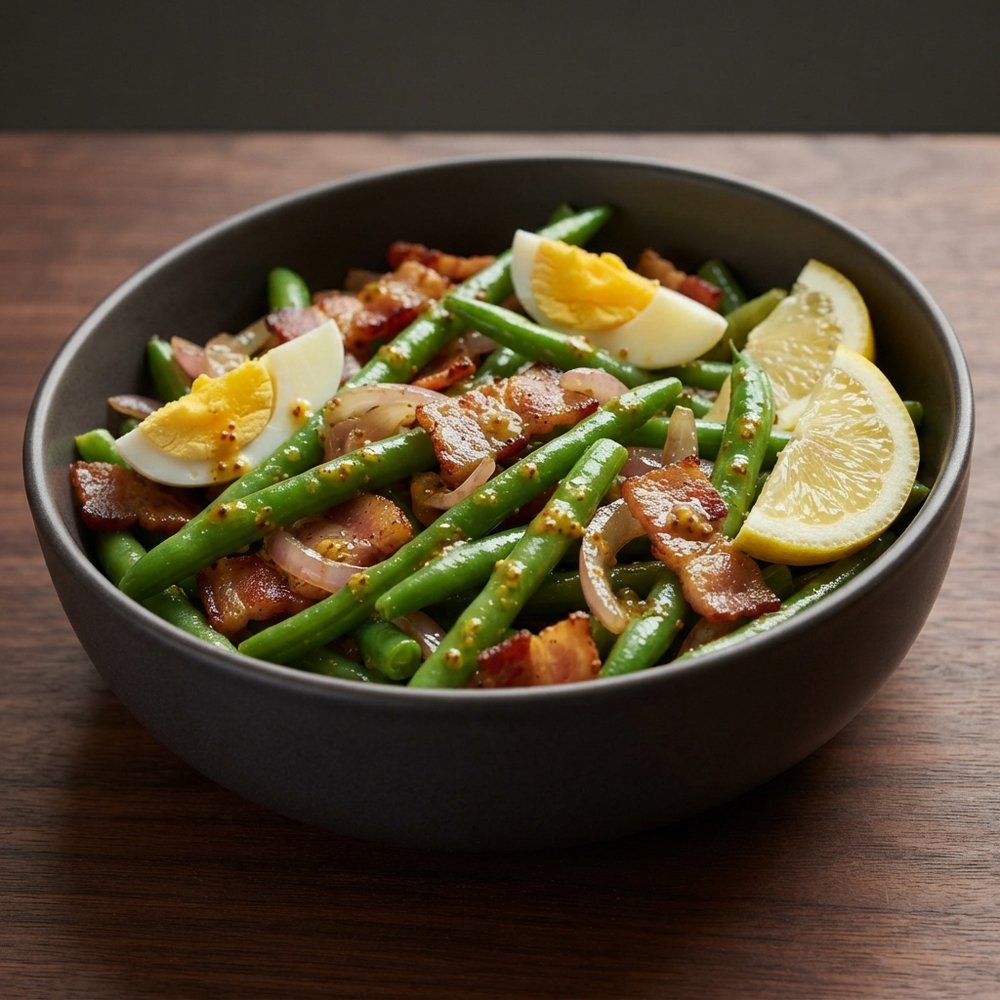 Warm Bacon Green Bean Salad