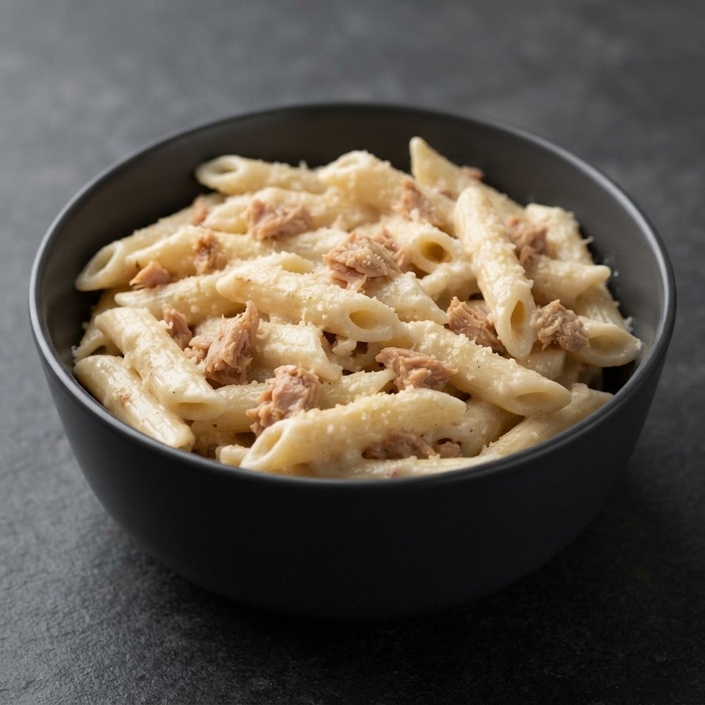 Creamy Tuna Alfredo Penne