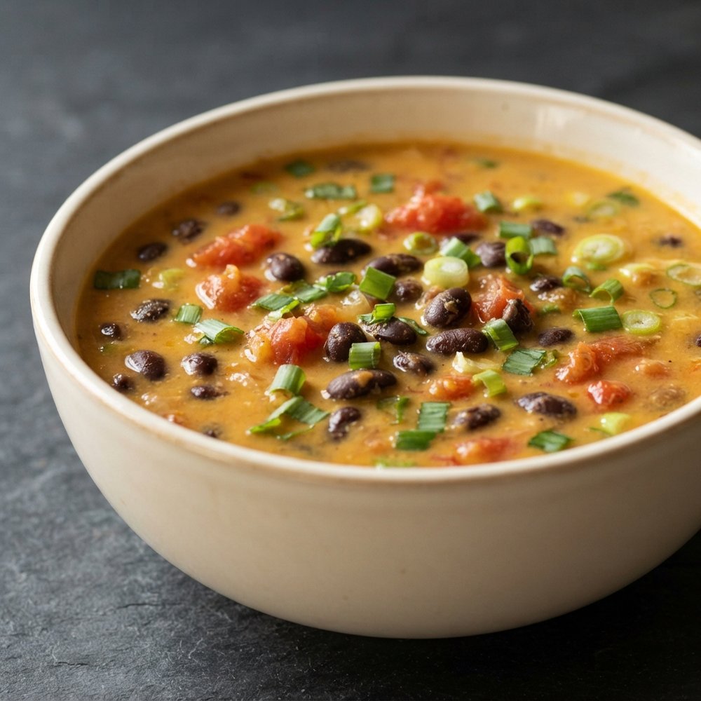 Creamy Coconut Black Bean Tomato Soup
