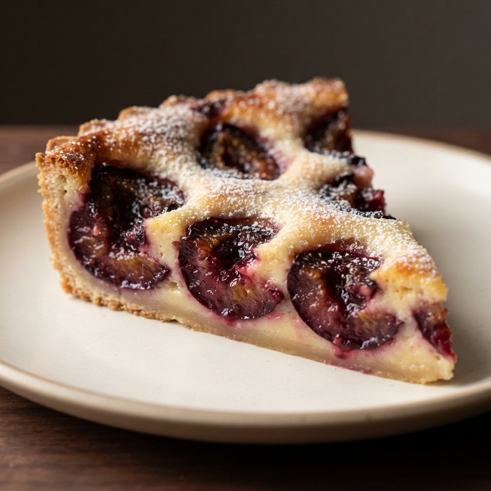 French Plum Custard Clafoutis