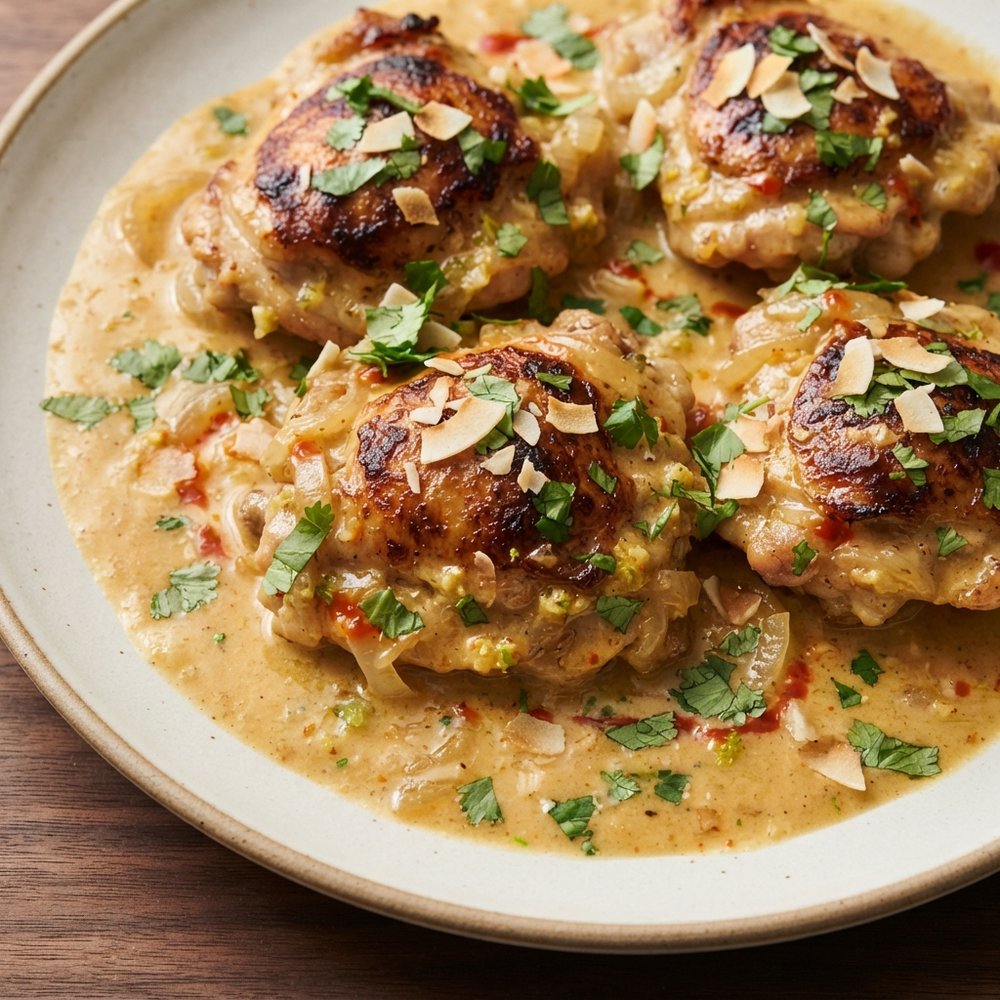 Creamy Coconut-Lime Chicken Thighs