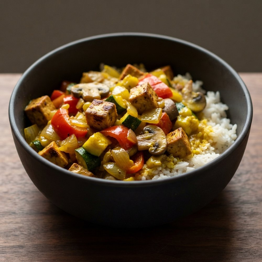 Plant-Based Jamaican Curry with Tofu
