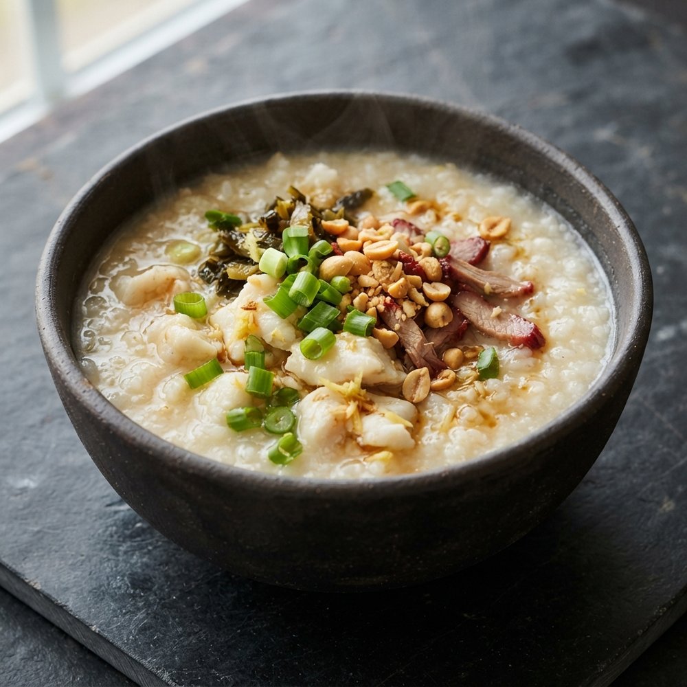 Gingered Fish Congee Rice Porridge