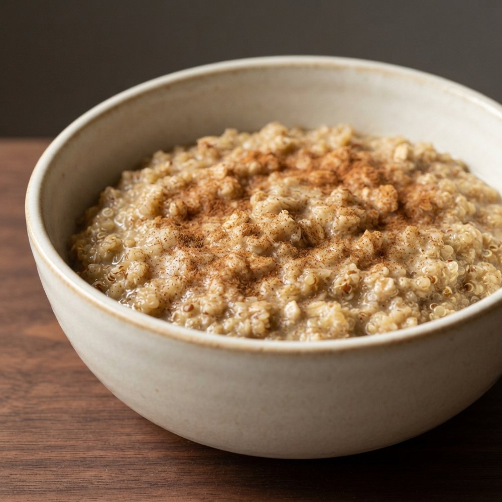 Quinoa and Steel-Cut Oat Breakfast Bowl