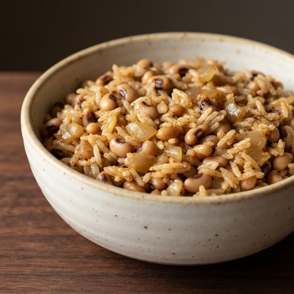 Meatless Hoppin' John with Black‑Eyed Peas