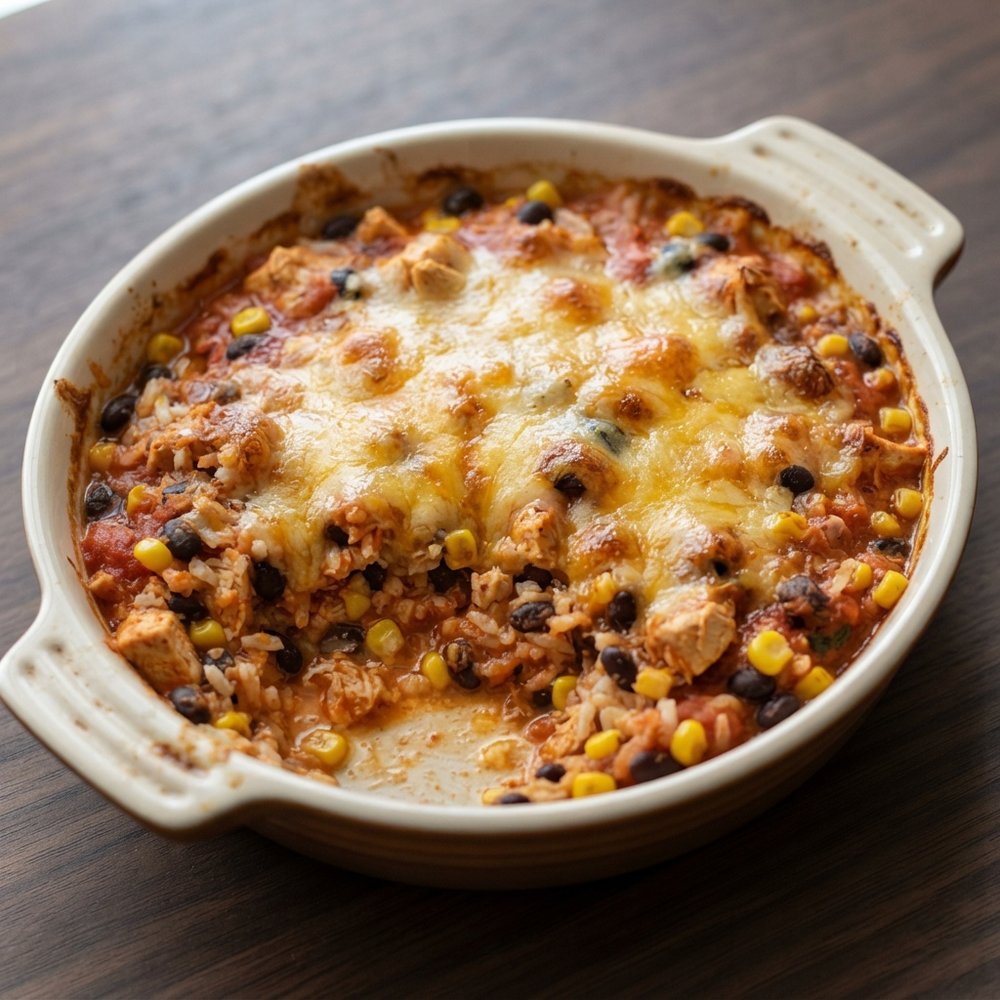Southwestern Chicken & Rice Bake