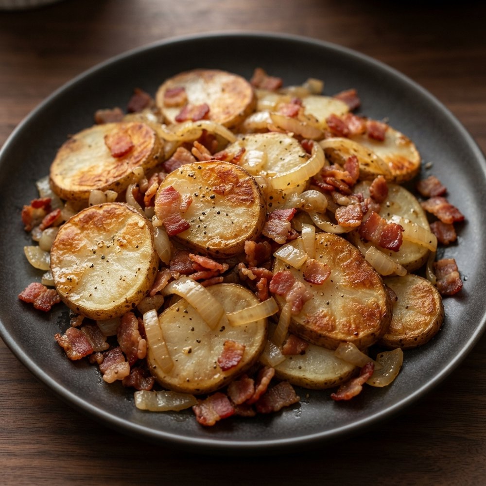 Homefried Potatoes with Garlic and Bacon