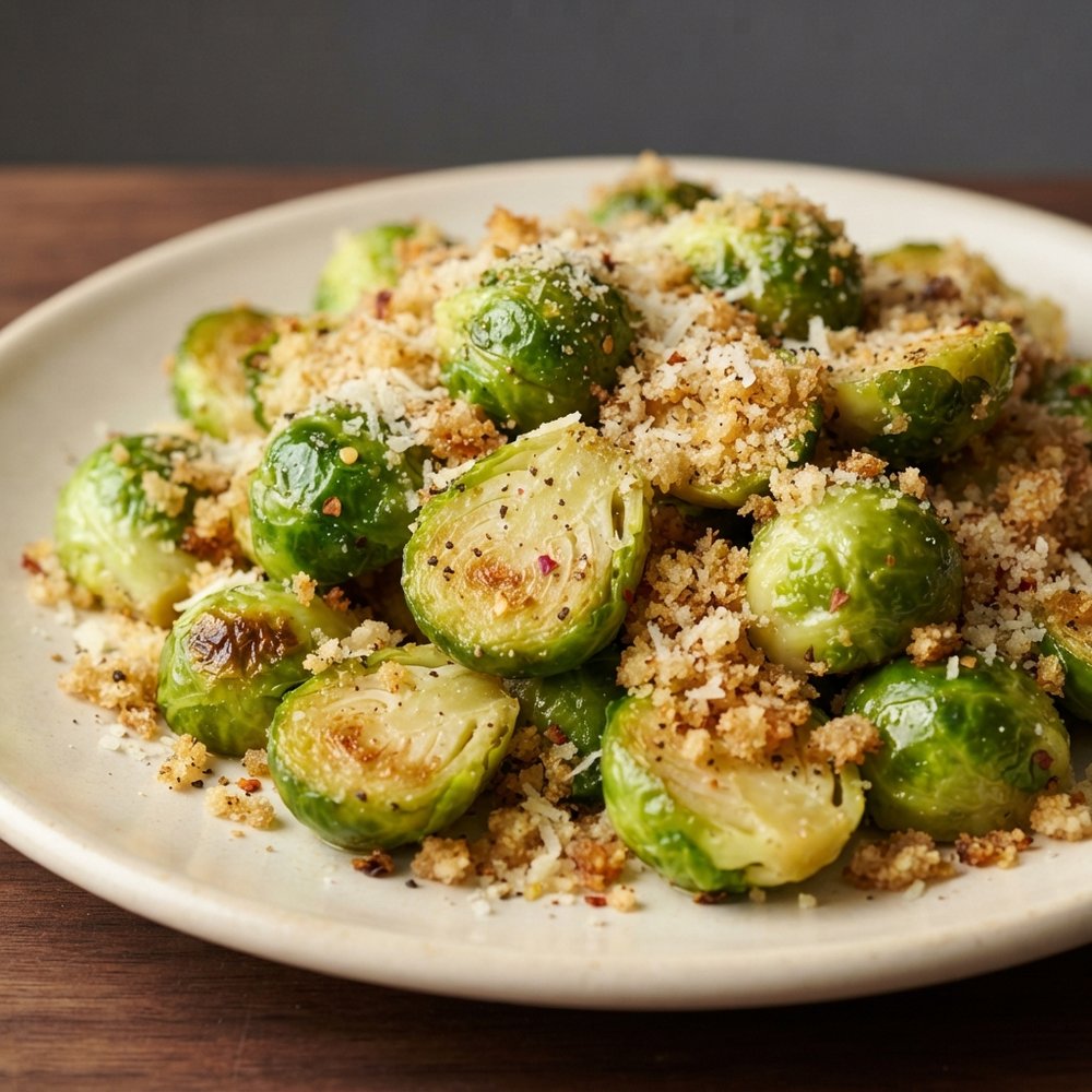 Crispy Parmesan-Crumb Brussels Sprouts