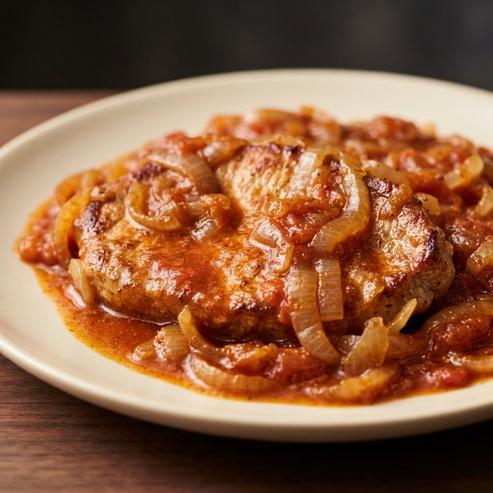 Pork Loin Chops in Spiced Tomato Sauce