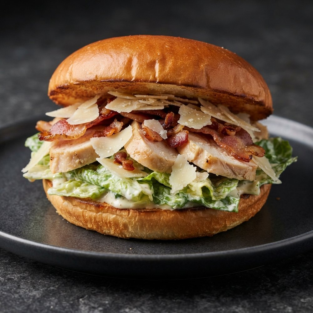 Chicken and Bacon Caesar Sandwiches