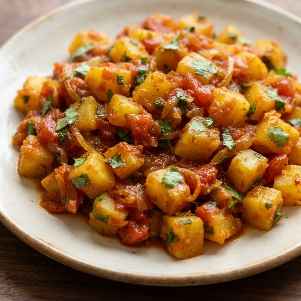 Geeta Auntie's Spiced Potato (and Veg) Bhaji