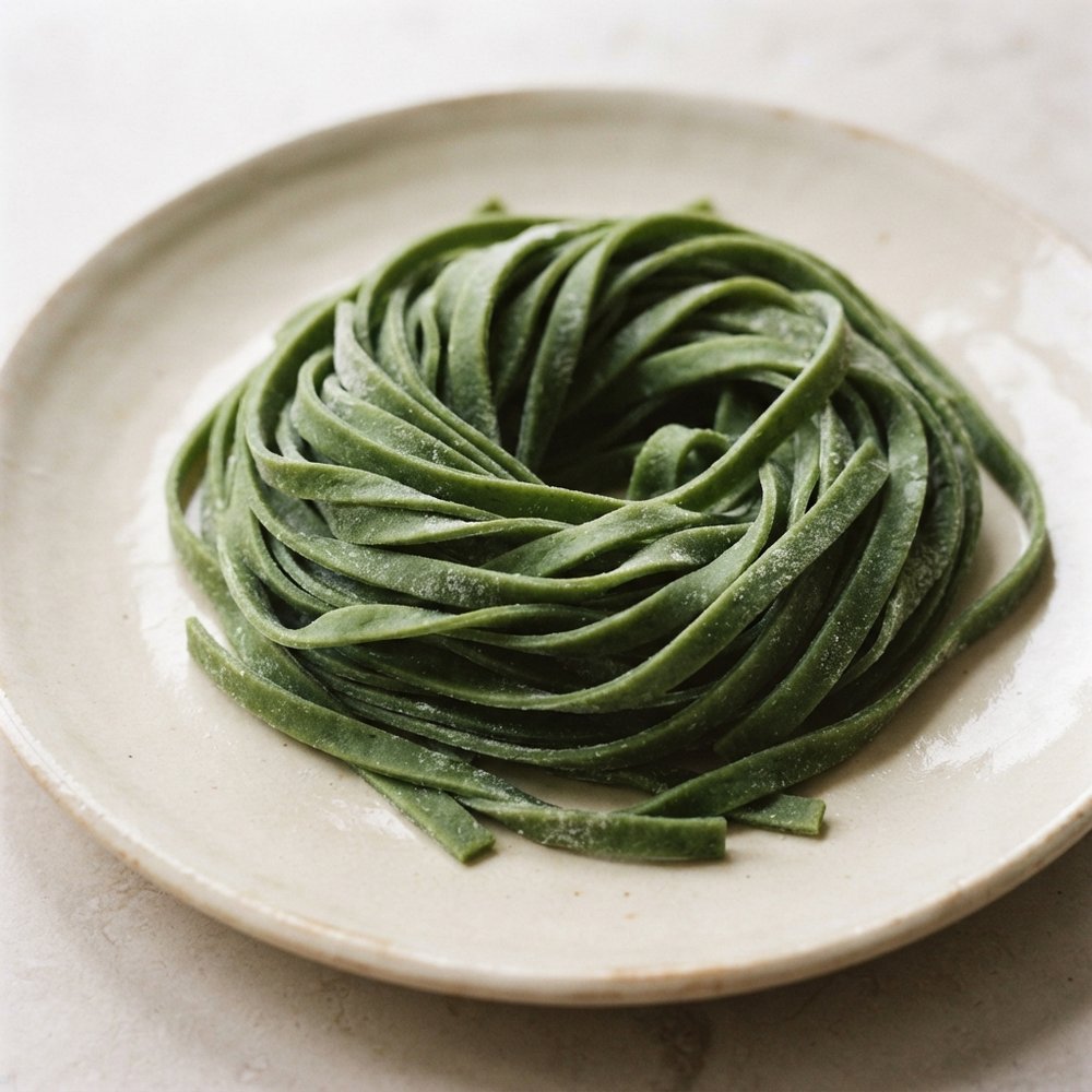 Homemade Spinach Pasta Noodles