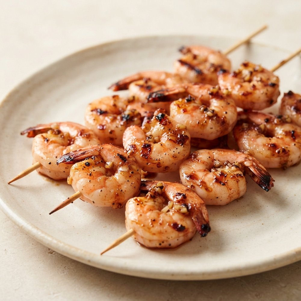 Grilled Shrimp in Pomegranate-Orange Marinade