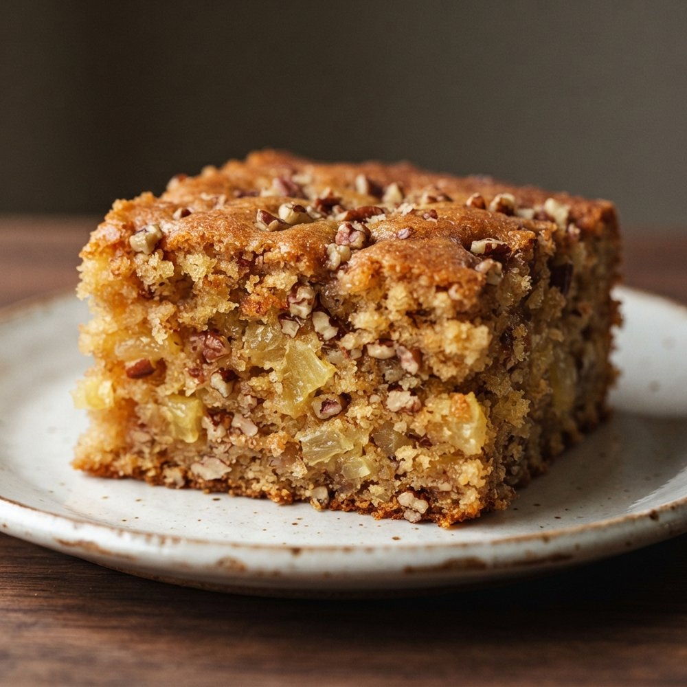 Pineapple and Pecan Sheet Cake