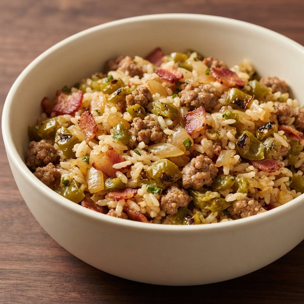 Dirty Rice with Hatch Chiles