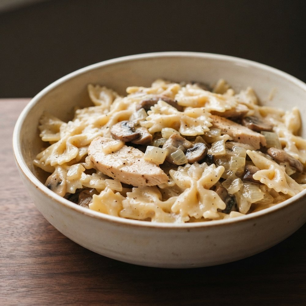 Garlic Cream Chicken Farfalle