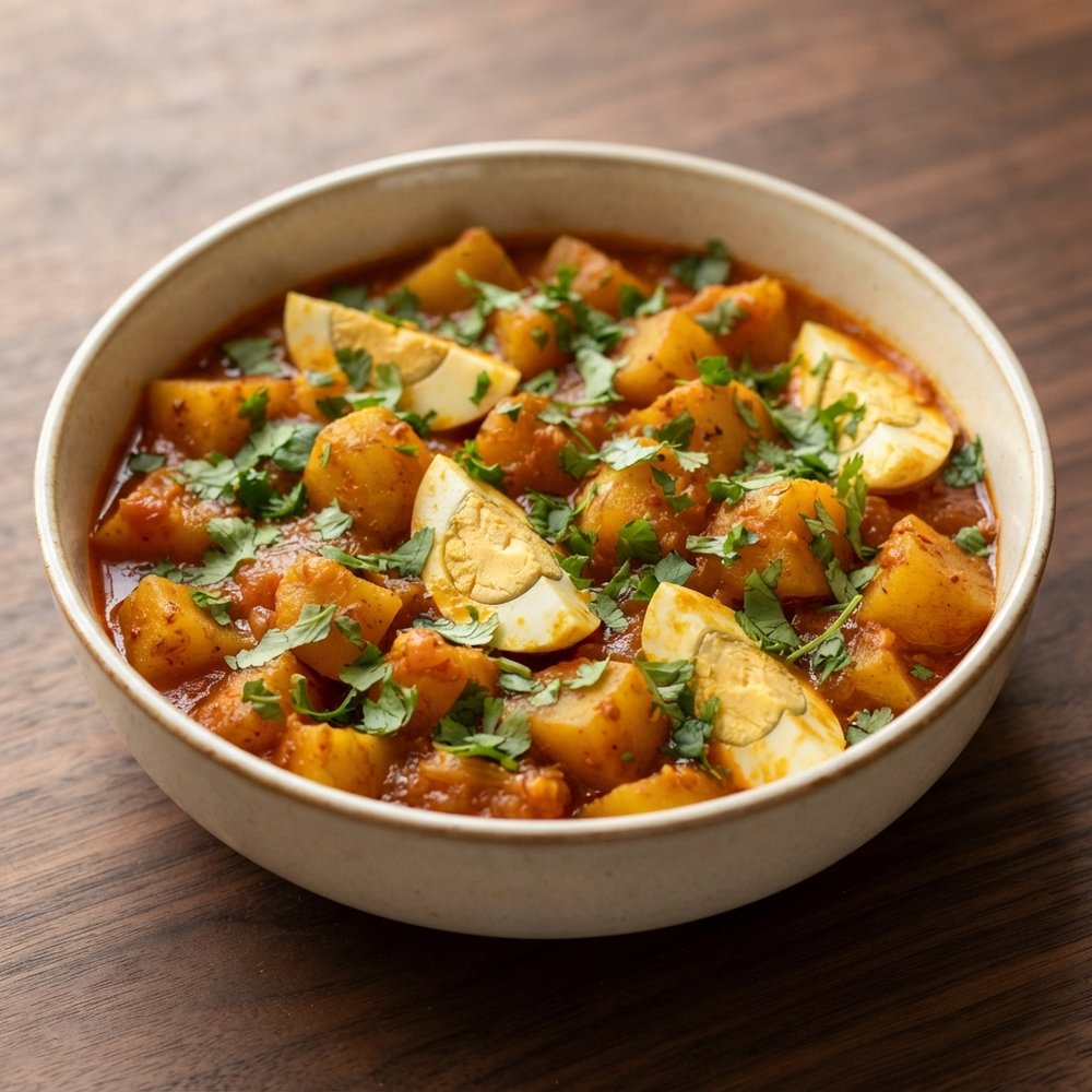 Curried Eggs with Potatoes